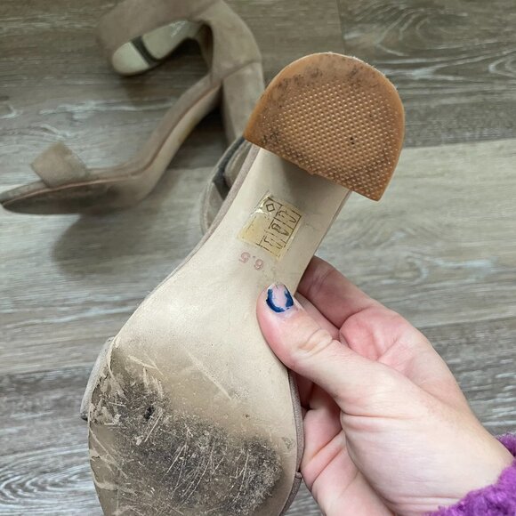 Jeffrey Campbell Suede Ankle Strap Lindsay Heels - Picture 2 of 2